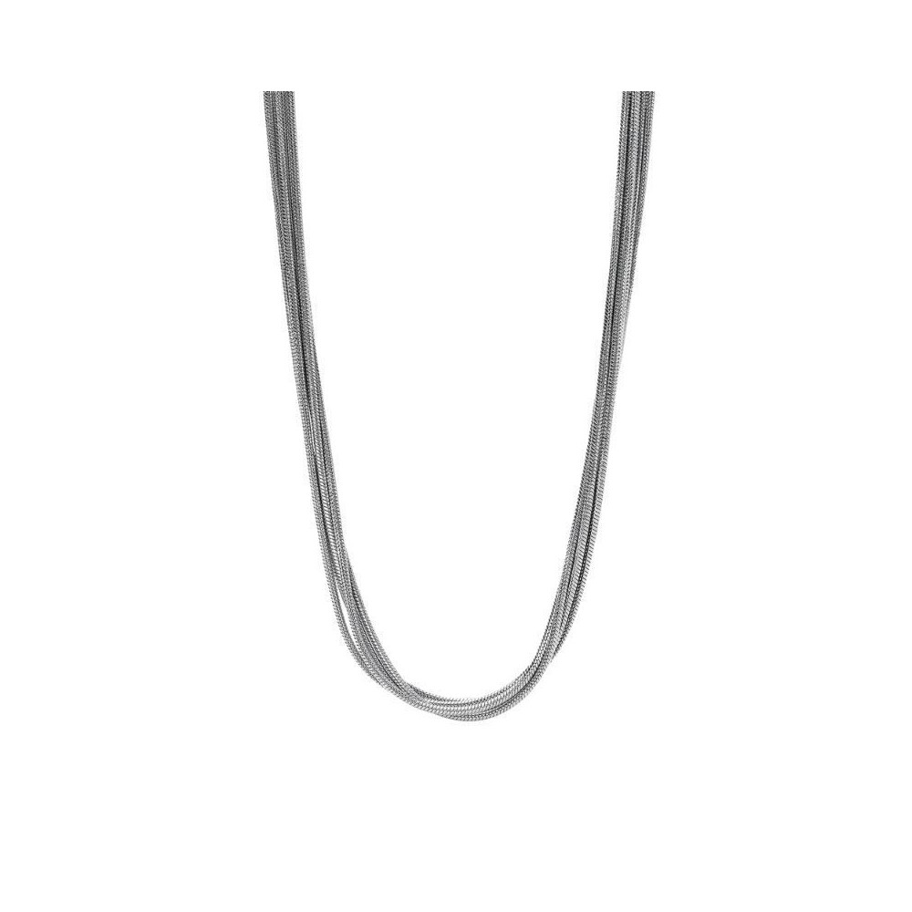 Girocollo in acciaio argentato con catene snake Kidult [1e099283]