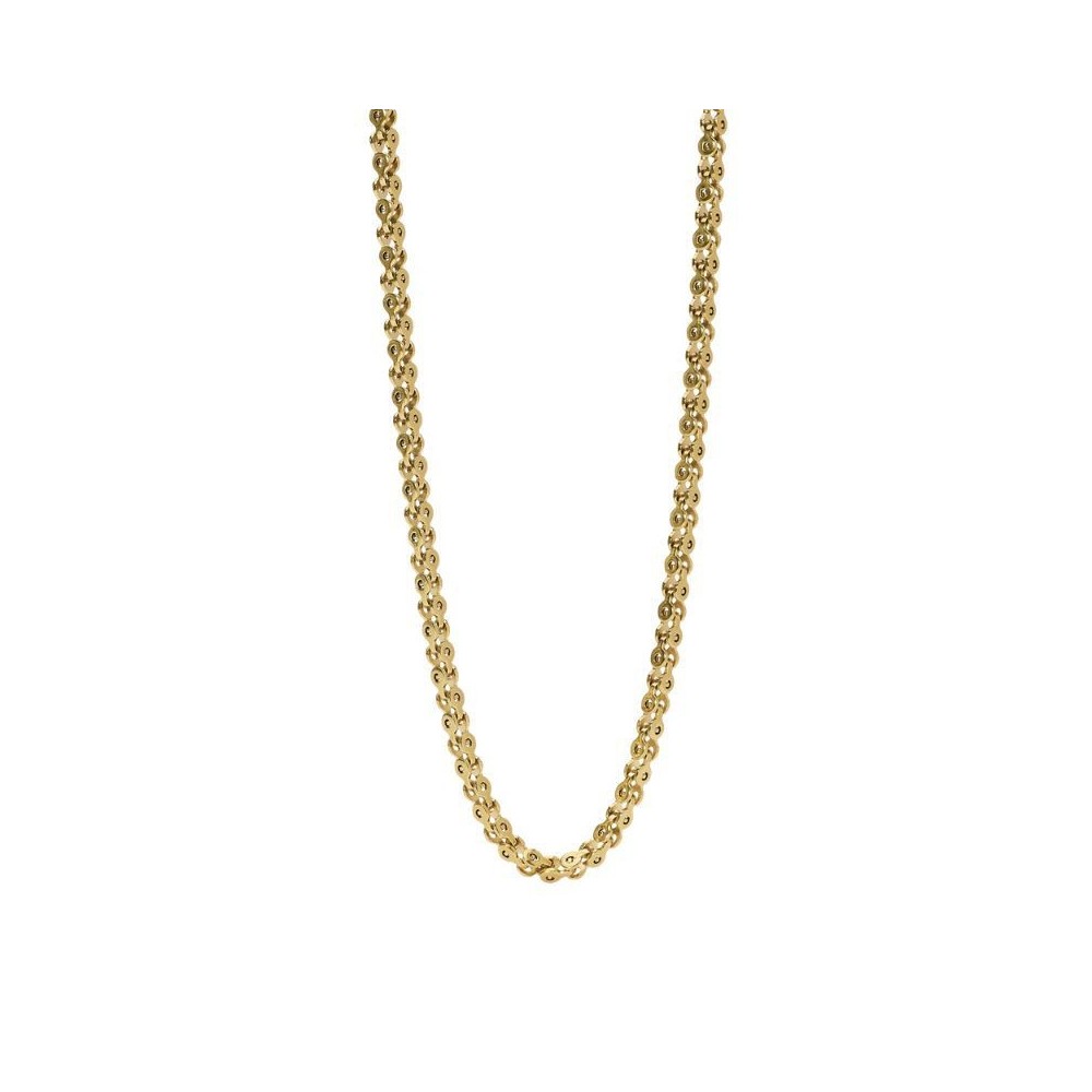 Collana uomo in acciaio dorato con catena fancy Kidult [85172885]