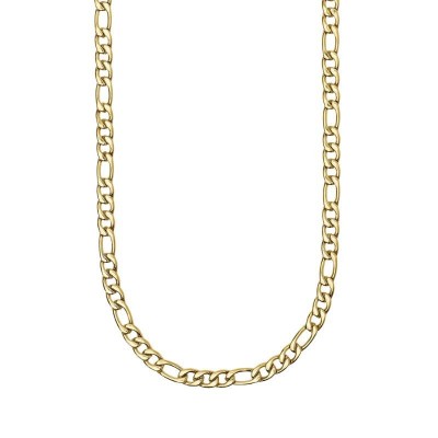Collana uomo in acciaio dorato con catena figaro Kidult [2834e68e]