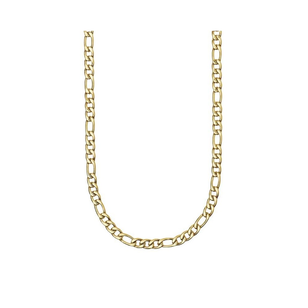 Collana uomo in acciaio dorato con catena figaro Kidult [2834e68e]