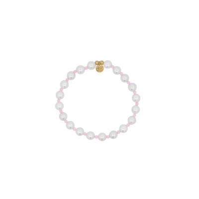 Bracciale Perla e zirconi milky rosa Rue Des Mille [53ceab48]