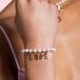 Bracciale Perla e zirconi milky rosa Rue Des Mille [8ae8e845]