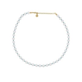 Girocollo Perla e zirconi milky turchesi Rue Des Mille [d4627349]