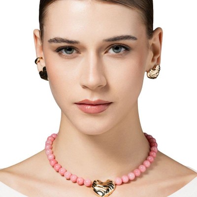 Girocollo Giada Rosa Cuore Bold Rue Des Mille [e45a9f25]