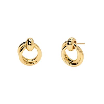 Orecchini dorati con doppio cerchio Kidult [0e0c6cd3]