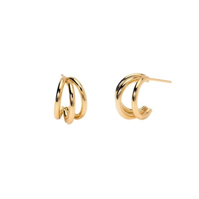 Orecchini dorati con semicerchi Kidult [3668a9dd]