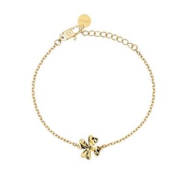 Bracciale dorato con quadrifoglio Kidult [c978393c]