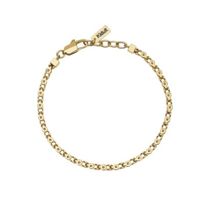 Bracciale uomo in acciaio dorato con catena fancy Kidult [f11cfc32]