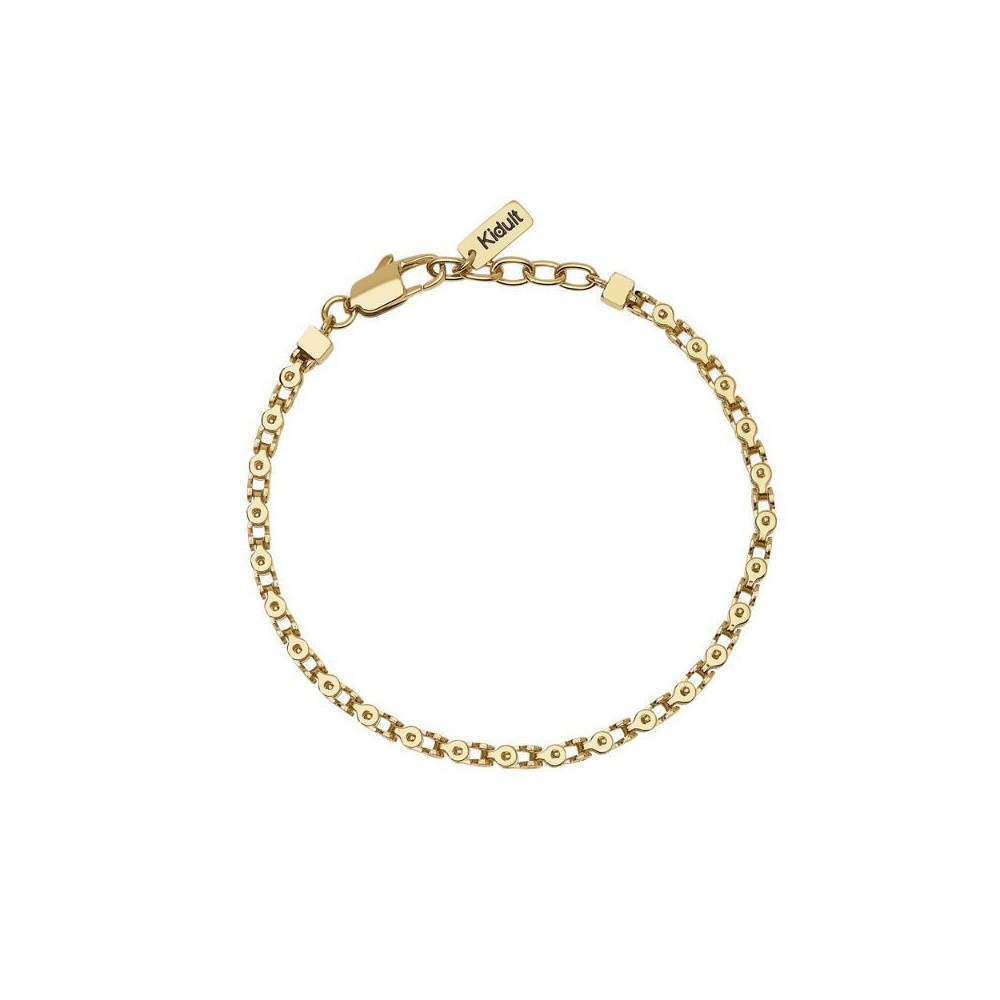 Bracciale uomo in acciaio dorato con catena fancy Kidult [f11cfc32]