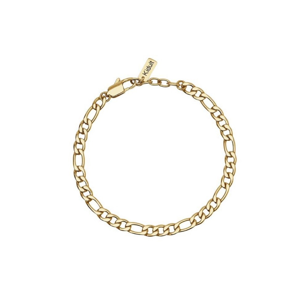 Bracciale uomo in acciaio dorato con catena figaro Kidult [70bbe5e3]