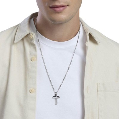 Collana da uomo con croce Kidult [6daec7ad]