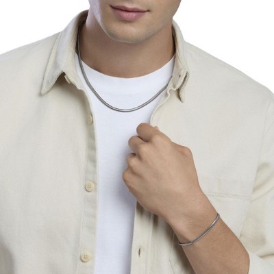 Collana con catena snake in acciaio Kidult [3b7875c3]