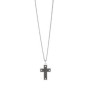 Collana da uomo con croce nera Kidult [6bab5fcc]