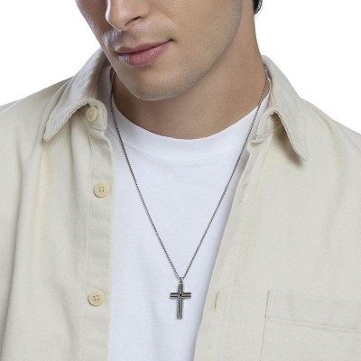 Collana con catena veneta e croce Kidult [a066cfc5]