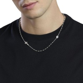 Collana in acciaio con croce Kidult [f0b5e5ca]