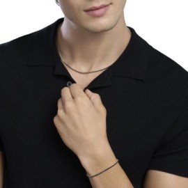 Bracciale tennis con cristalli neri Kidult [0092046e]