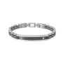 Bracciale uomo in acciaio con gunmetal e piastra Kidult [fb67780b]