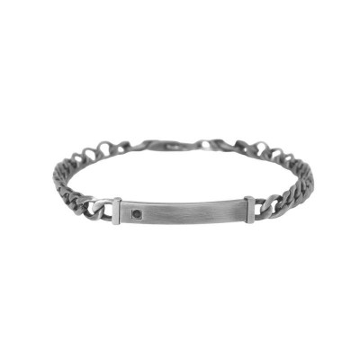 Bracciale in acciaio con piastra centrale Kidult [6079c20d]