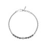 Bracciale in acciaio ed ematite Kidult [cd5a0c06]