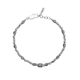 Bracciale ematite e acciao da uomo [5e16c6d3]