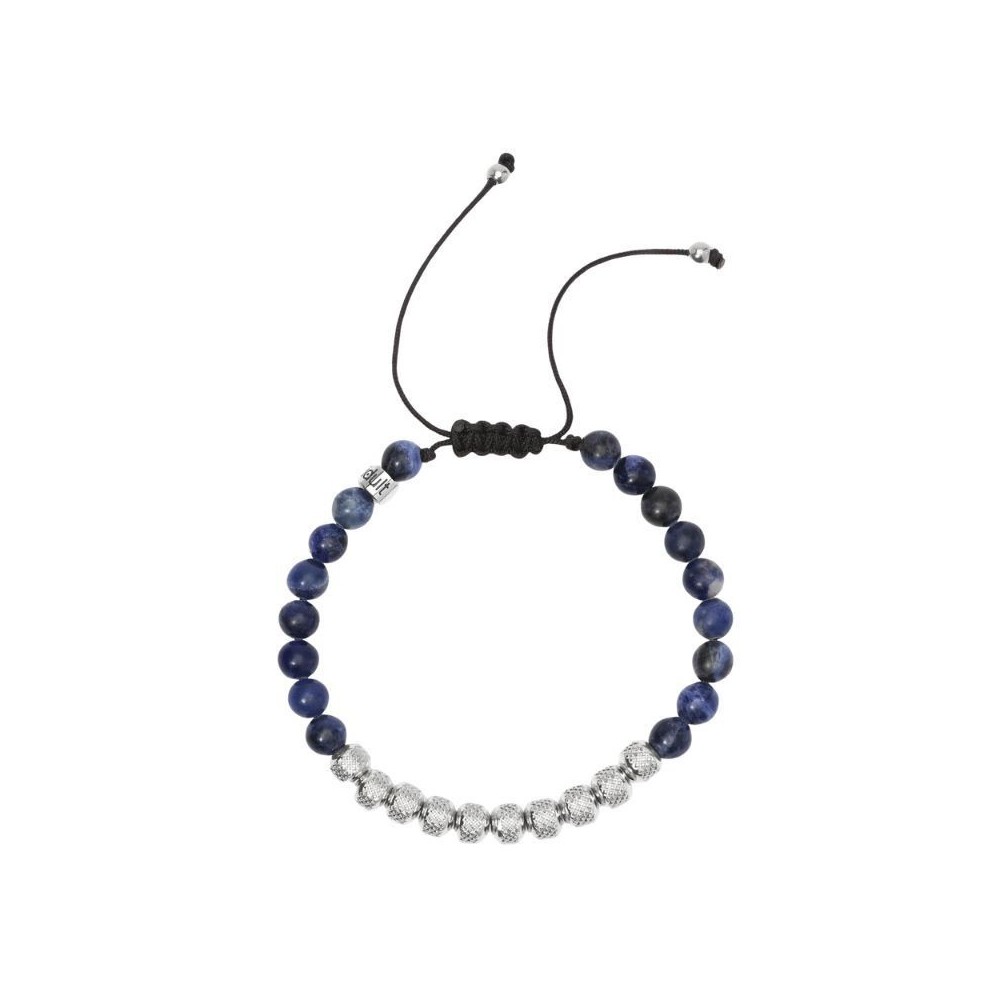 Bracciale in nylon con pietre e acciaio Kidult [7ac061da]