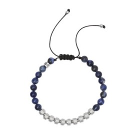 Bracciale in nylon con pietre e acciaio Kidult [7ac061da]