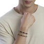 Bracciale uomo in acciaio e ossidiana Kidult [244afad6]