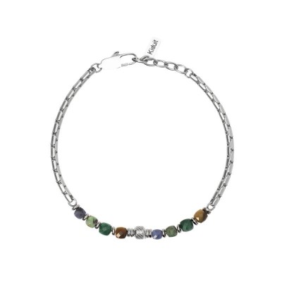 Bracciale in acciaio con pietre multicolor Kidult [a46e1430]
