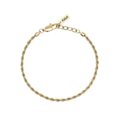 Bracciale con catena corda in acciaio dorato Kidult [8226ee16]