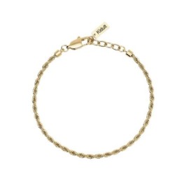 Bracciale con catena corda in acciaio dorato Kidult [8226ee16]