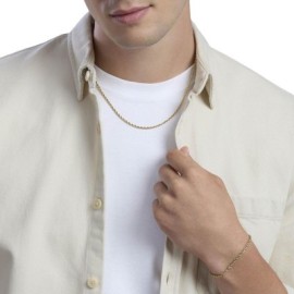 Bracciale con catena corda in acciaio dorato Kidult [8226ee16]