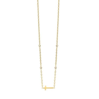 Girocollo dorato con croce Kidult [0b4099af]