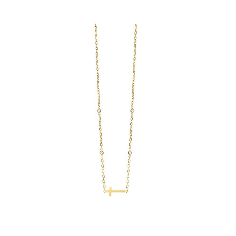 Girocollo dorato con croce Kidult [0b4099af]