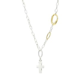 CIONDOLO MAXI CROCE ARGENTO [37b70960]