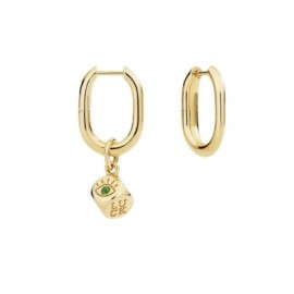 CIONDOLO DADO ORO GIALLO & TSAVORITE [d67223bb]