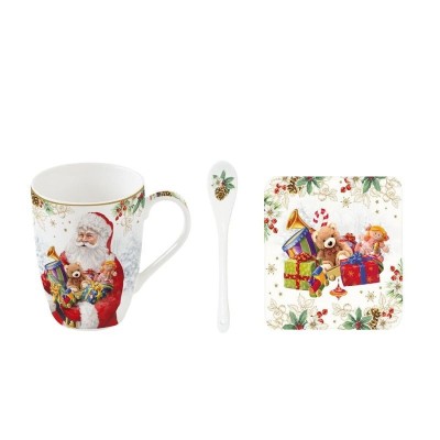 Set Mug Santa Is Coming [45d53fc1]