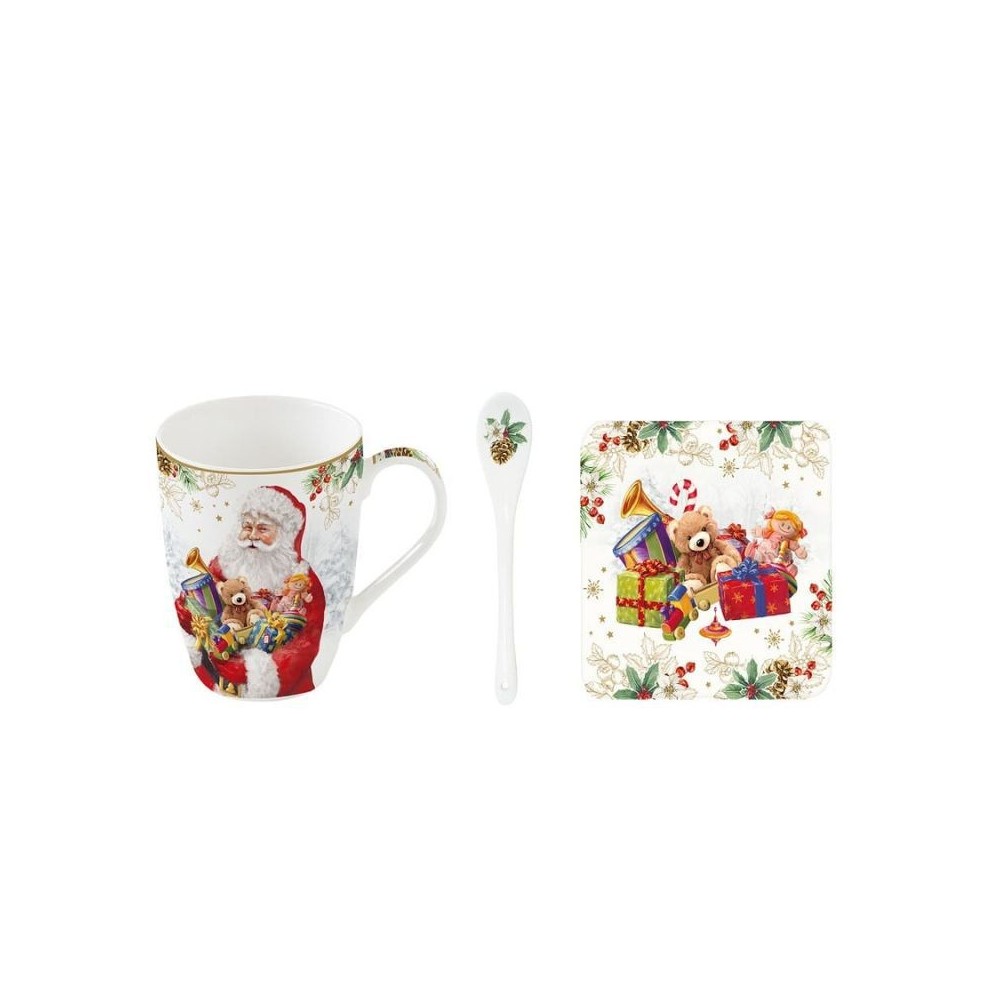 Set Mug Santa Is Coming [45d53fc1]