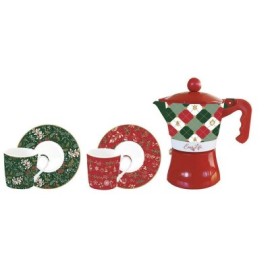 Set 2 Tazzine e Moka Fancy Christmas [decb85c7]