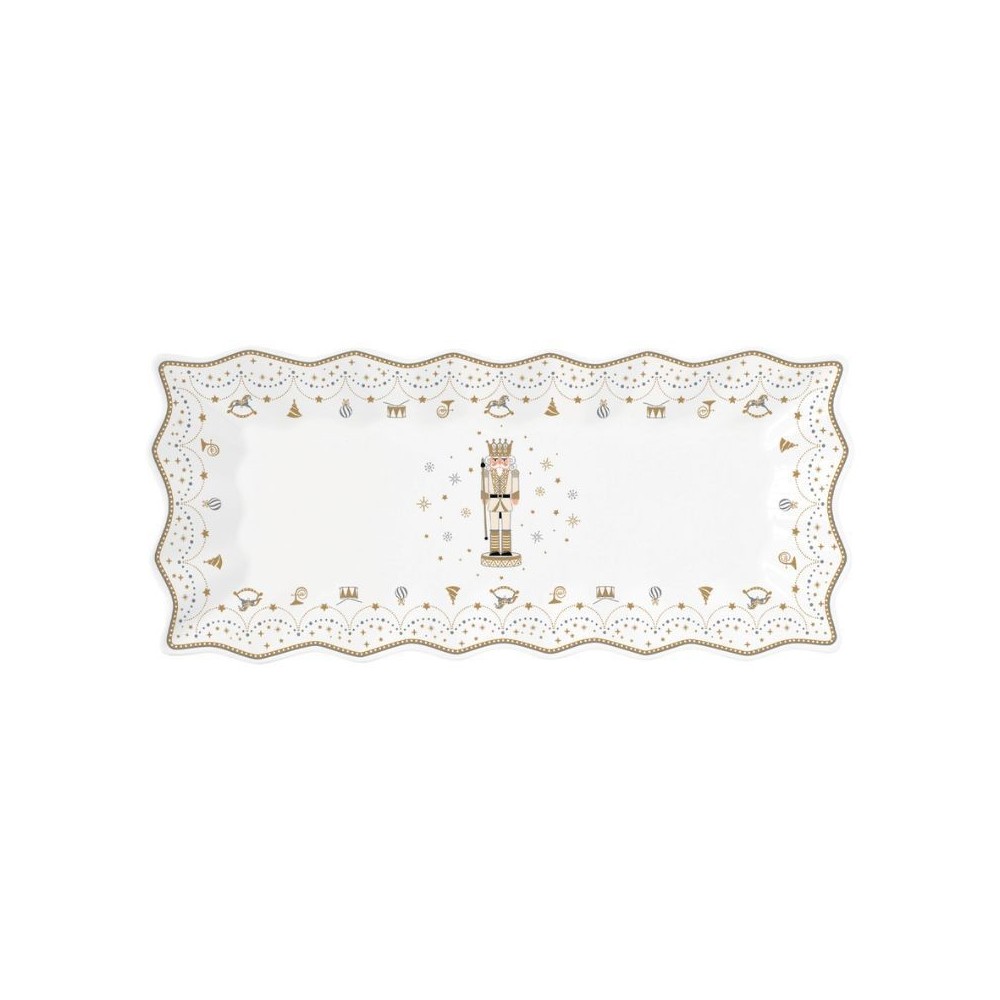 Piatto da portata in porcellana 40 x 18 cm ROYAL NUTCRACKER [eeae0fab]