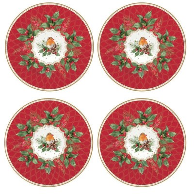 Set 4 piatti dessert CHRISTMAS BERRIES [d0c10b75]
