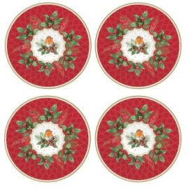 Set 4 piatti dessert CHRISTMAS BERRIES [d0c10b75]