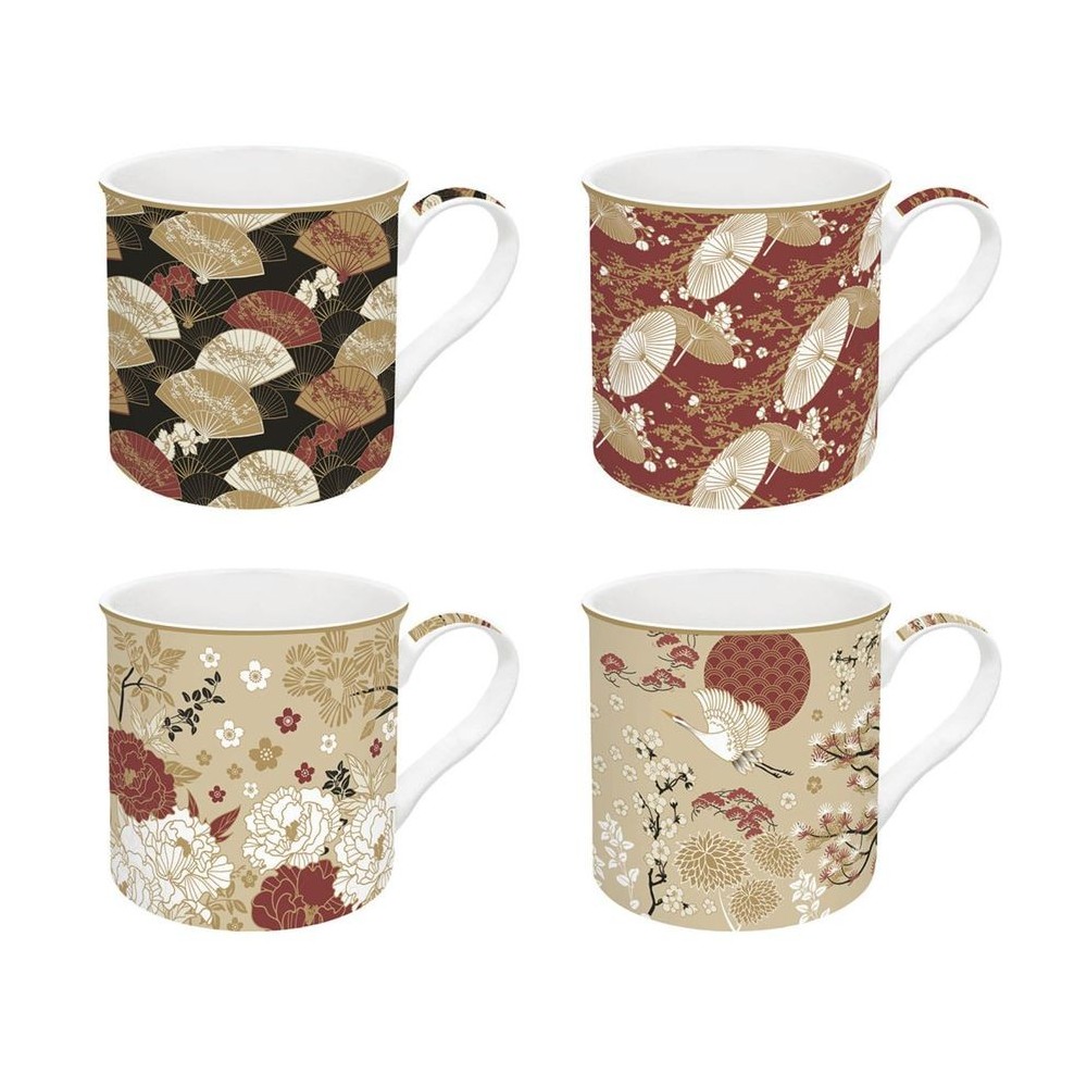 Set R0179 KIMO 4 mug kimono [f308f508]