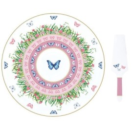 Piatto torta con paletta SPRING PARADE [7fa57681]