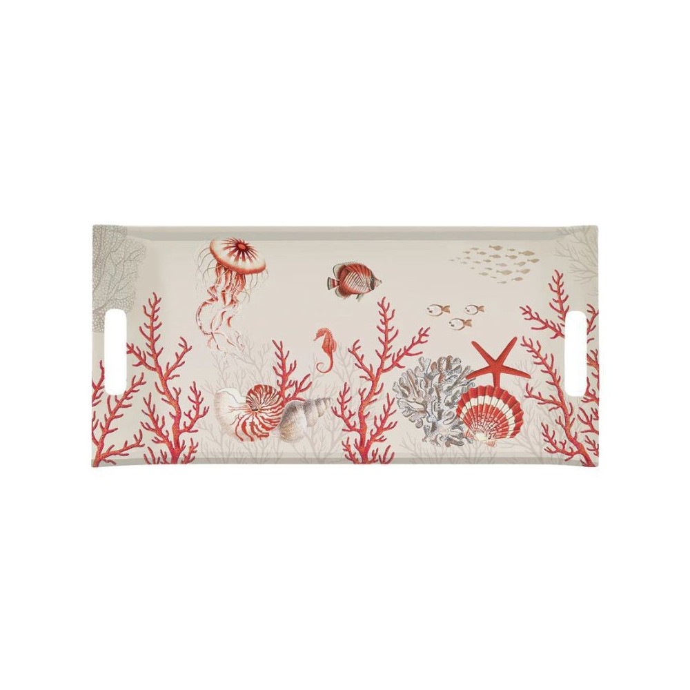 Vassoio con Manici Easy Life 41x19cm Coral reef RPA03 REEFNV [d99fd464]