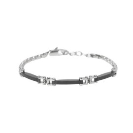 Bracciale regolabile con elementi neri Kidult [224f62b7]