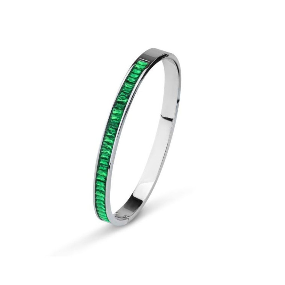 Bracciale rigido con centrale green [94eae40d]