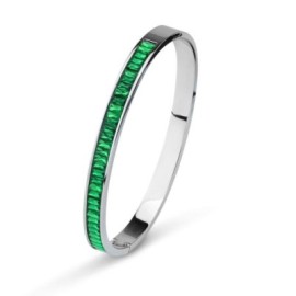 Bracciale rigido con centrale green [94eae40d]