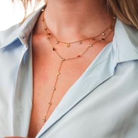 Collana placcata oro giallo con pendente di cuori e cristalli [8e5d1e6b]