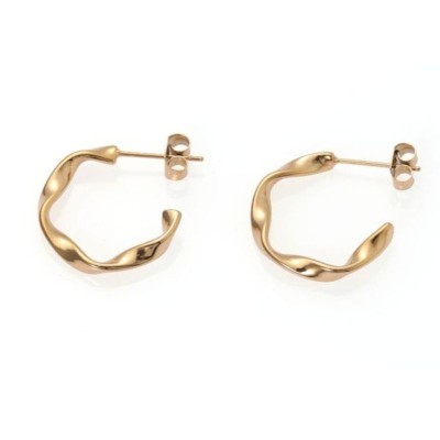 Orecchini A Cerchio Piccoli Torchon [8fdee95c]