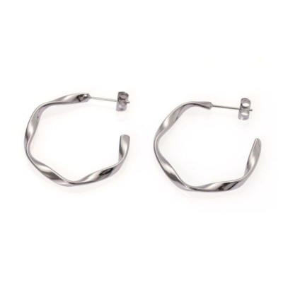 Orecchini A Cerchio Torchon Grande [4ae6cd90]